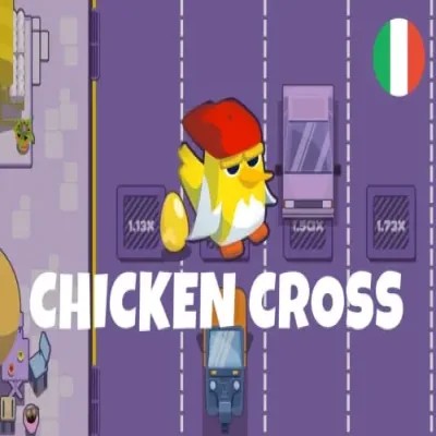 Chicken Cross online game logo by Upgaming on realzzcasino.pl