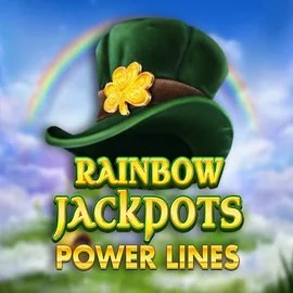Rainbow Jackpots Power Lines logo – Jackpots by Red Tiger Gaming at Realz Casino