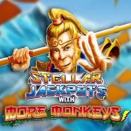 Stellar Jackpots with More Monkeys logo by Lightning Box Game at Realz Casino